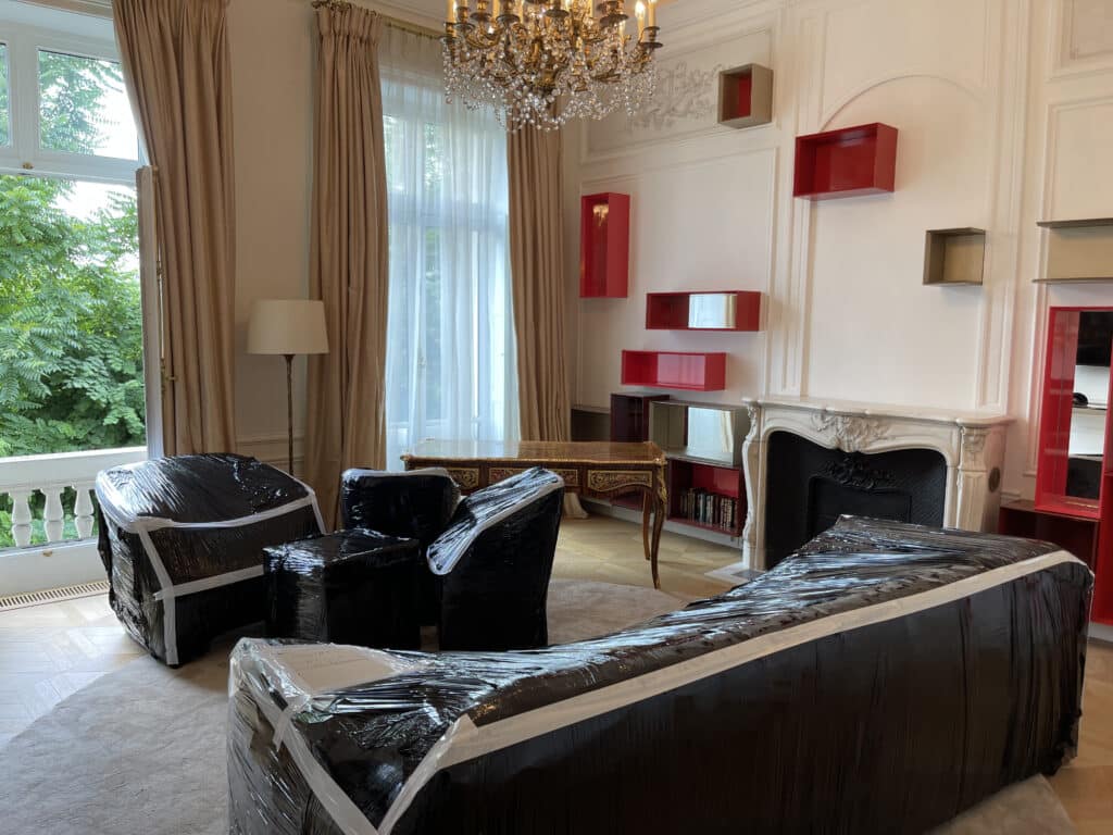 photo d'un déménagement de luxe à Paris